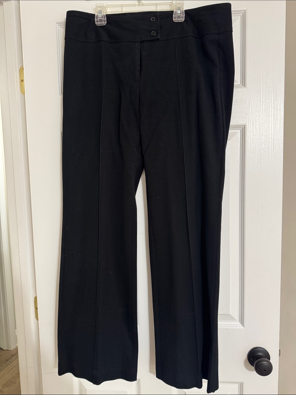 Women’s Black Dress Pants - Classic Straight Leg
